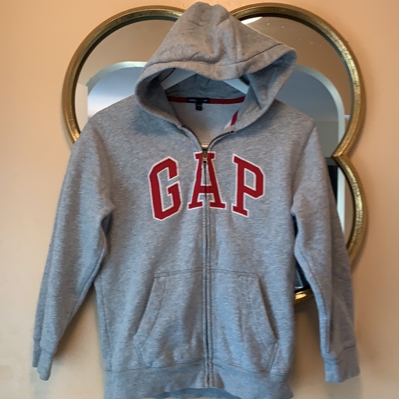 Kids Gap Gray Hoodie Sz L (10) Gap Kids - Picture 5 of 9